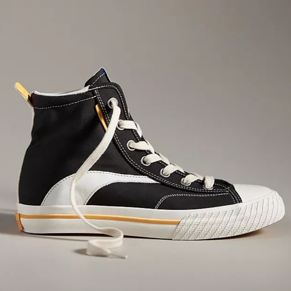 🖤🔹️ONCEPT🔹️canvas  Bogota High Top Black Sneakers for women - Picture 2 of 5